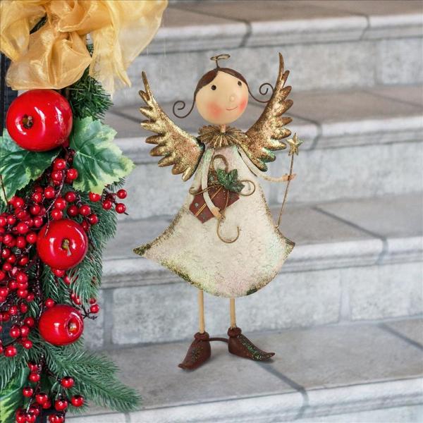 Clara Holiday Helper Metal Angel Statue plus freight