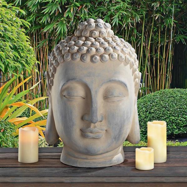 Spiritual Meditation Buddha Head Statue plus freight