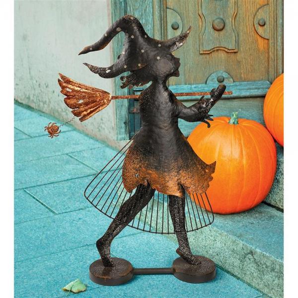 Bewitched Blaise Metal Witch Silhouette plus freight