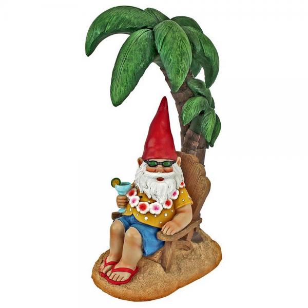 Beach Comber Gnome Dude Garden Statue plus freight