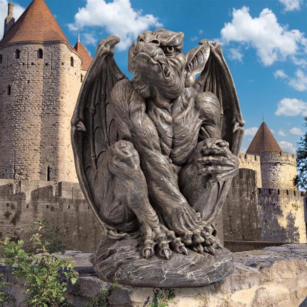 Large Silas The Gargoyle Sentry Statue plus freight