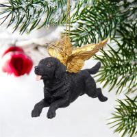 Angel Black Lab Dog Ornament plus freight-DTJH170714