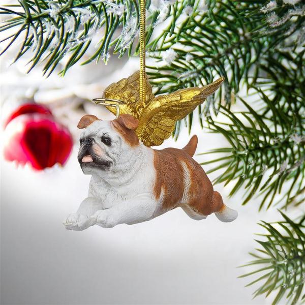 Angel Bulldog Ornament plus freight