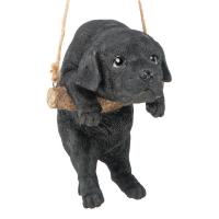 Black Lab Puppy On A Perch plus freight-DTJQ108062