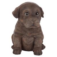 Chocolate Lab Puppy Partner Statue plus freight-DTJQ110867