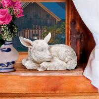 Sleepy Goat Kid Statue plus freight-DTJQ11292