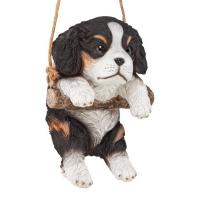 Black Cavelier Puppy On A Perch plus freight-DTJQ114252