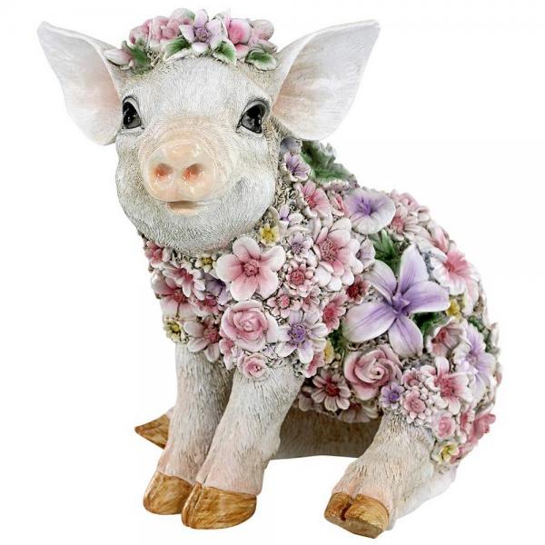 Flower Power Pig Statue plus freight