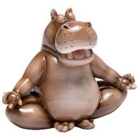 A Ton of Zen Yoga Hippo Statue plus freight-DTJQ12514