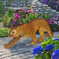 Prowling Mountain Cougar Statue plus freight-DTJQ5745