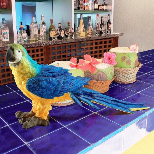 Mortimer The Macaw Tropical Parrot Statue plus freight