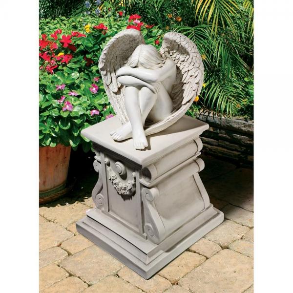 Serene Solitude Angel Statue plus freight