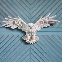 Medium Mystical Spirit Owl Wall Sculpture plus freight-DTJQ9623