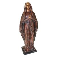 Madonna Blessed Mother Bronze Statue plus freight-DTKW29508