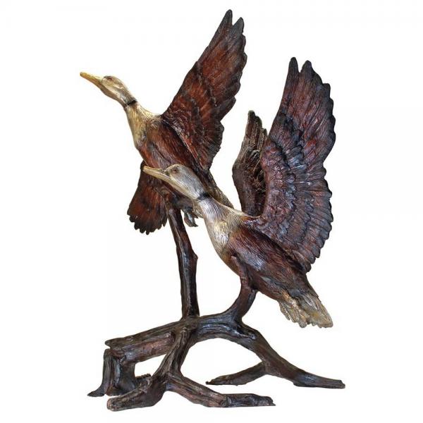 Steep Climbing Ducks Bronze Statue plus freight