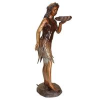 Leaf Maiden Bronze Statue plus freight-DTKW58490