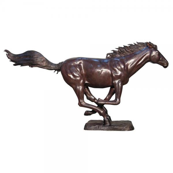 Racing The Wind Running Horse Bronze plus freight