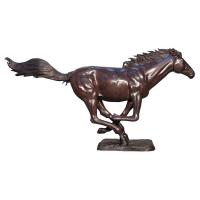 Racing The Wind Running Horse Bronze plus freight-DTKW74324