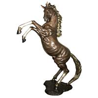 Majestic Spirit Rearing Horse Left plus freight-DTKW76430