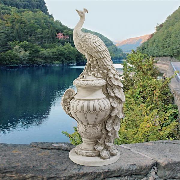 Staverden Peacock on an Urn Statue plus freight