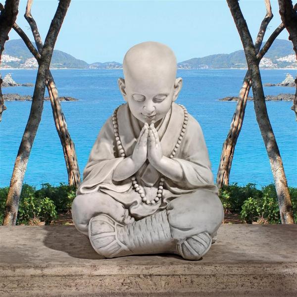 Praying Baby Buddha Asian Garden Statue plus freight