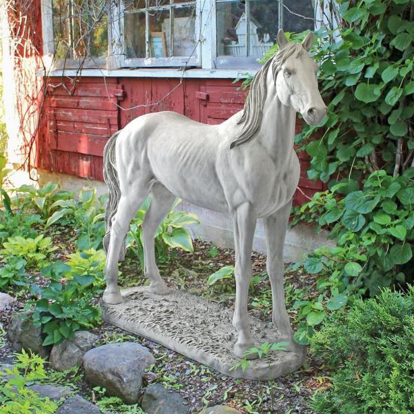 Majestic Horse Statue Antique Stone plus freight