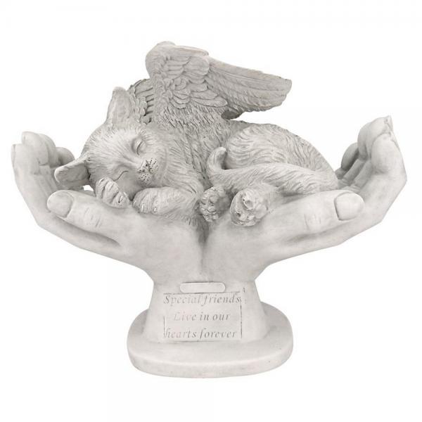 Cat In Gods Hands Pet Memorial Statue plus freight