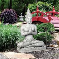 Praying Seated Ayutthaya Thai Buddha plus freight-DTKY69963