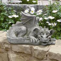 Medium Blushing Babel Dragon Statue plus freight-DTLY39427