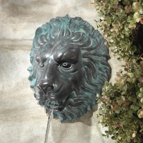 Florentine Lion Head Bronze Plaque plus freight