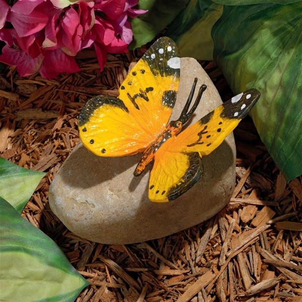 Swallowtail Butterfly On Rock Statue plus freight