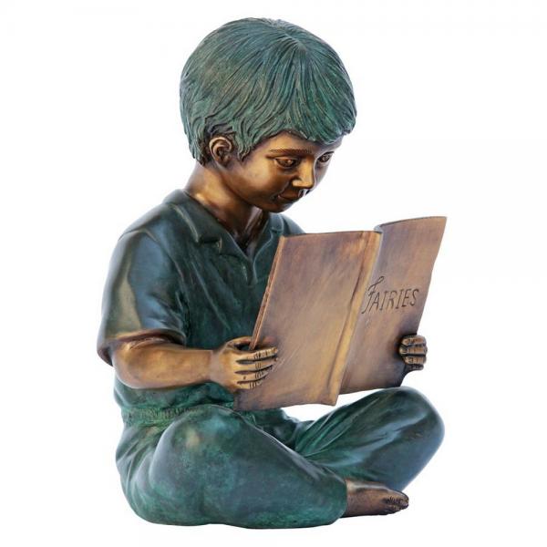 Story Book Boy Bronze Statue plus freight