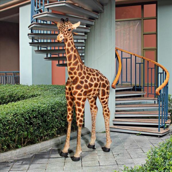 Baako Grand Scale Baby Giraffe Statue plus freight