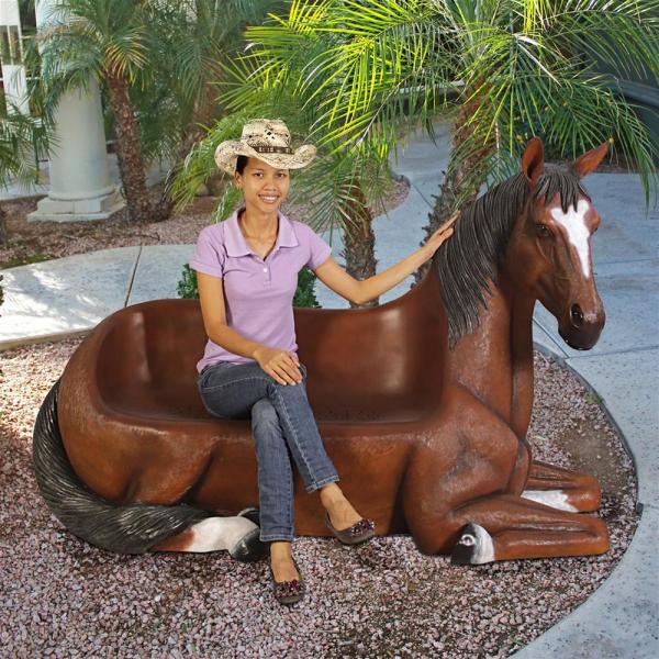 Saddle Up Horse Bench plus freight