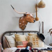 Texas Long Horn Bull Wall Trophy plus freight-DTNE160122