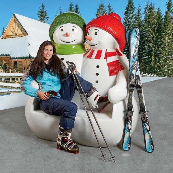 Powder Pals Holiday Snowman Bench plus freight