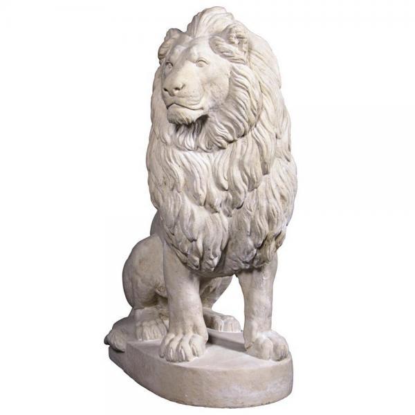 Stately Chateau Lion Statue Left plus freight