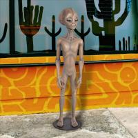 Area 51 Grey Alien Statue plus freight-DTNE170230