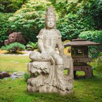 Sitting Goddess Guan Yin plus freight-DTNE210144