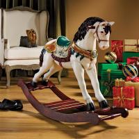 Victorian Carousel Rocking Horse Statue plus freight-DTNE46747