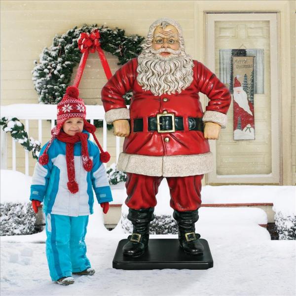 Large Jolly Santa Claus Statue plus freight