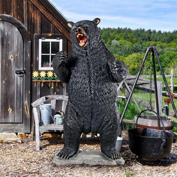 Growling Black Bear Statue plus freight