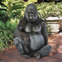 Western Lowland Gorilla Statue plus freight-DTNE9009