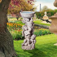 Three Cherub Statue With Urn plus freight-DTNG27902