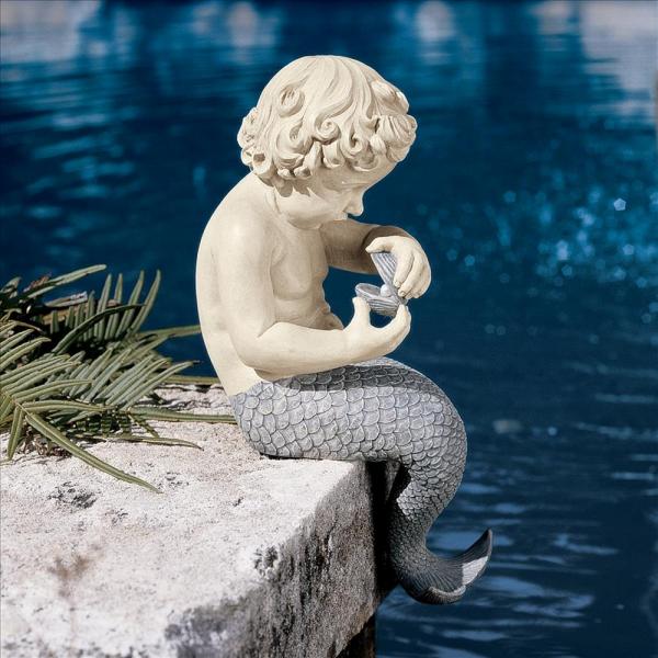 Oceans Little Treasures Merman Statue plus freight