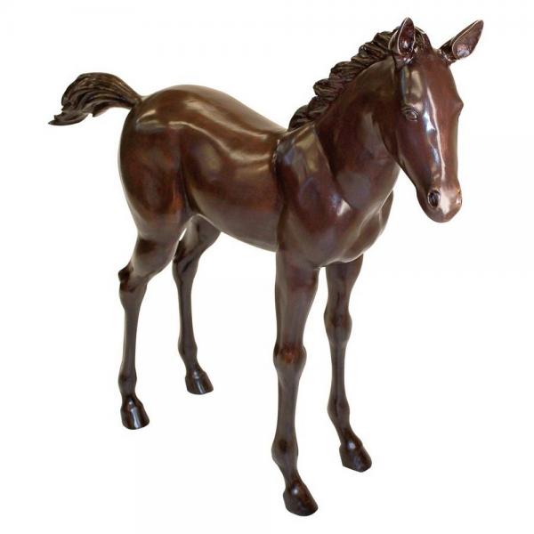 Standing Foal Bronze Statue plus freight
