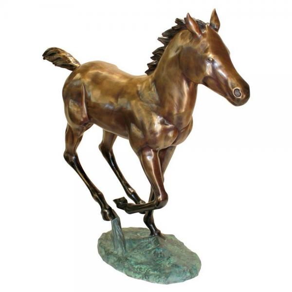 Galloping Foal Bronze Statue plus freight