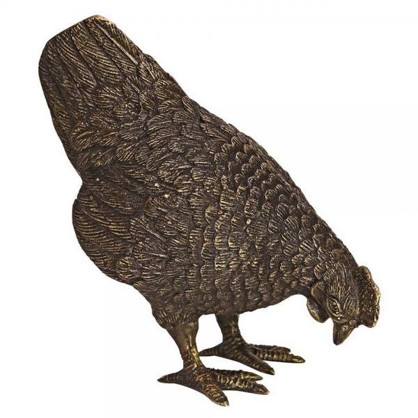 Barnyard Hen Bronze Statue plus freight