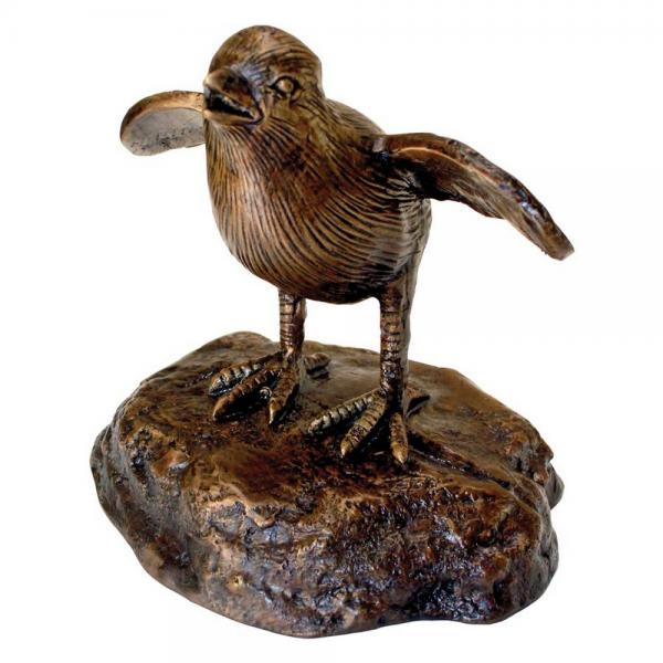 Single Baby Quail Chick Bronze Statue plus freight