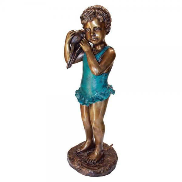 Sea Shell Sounds Standing Girl Bronze plus freight